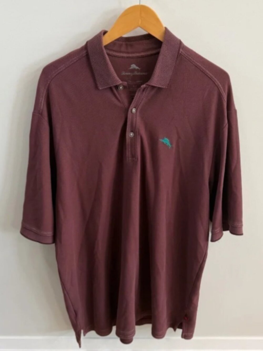 Tommy Bahama Men’s Burgundy Polo Shirt